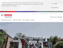 Tablet Screenshot of bosch.ca
